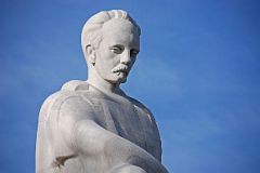 14 Cuba - Havana Vedado - Plaza de la Revolucion - Memorial Jose Marti - Jose Marti statue close up